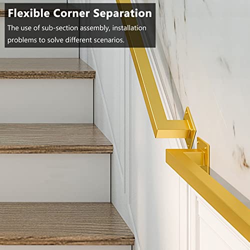 Rampe escalier interieur design carre en acier renforce 2.8m - 4