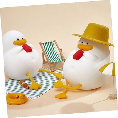 Lámpara de mesa recargable en forma de pato de silicona miniatura 7