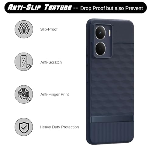 Image of Shockproof Case for Realme P3 5G | Full Camera Protection | TPU Flexible Back Cover for Realme P3 5G (Steel Blue)