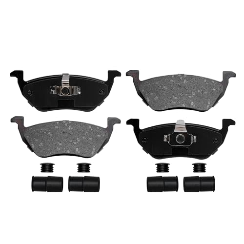 Image of Detroit Axle - Rear Brake Pads for 2005-2008 Ford Escape Mazda Tribute Mercury Mariner Ceramic Brake Pads w /Hardware 2006 2007 Replacement