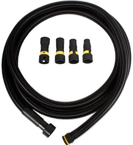 Cen-Tec Systems 95578 Antistatic Vacuum Hose and Adapter Set Black
