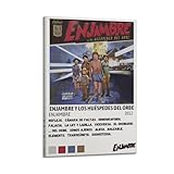Enjambre Y Los Huéspedes Del Orbe - Póster limitado firmado con portada de álbum, póster de portada de álbum de música, pop hip hop, rap, cantante, estrella, póster de música, lienzo estético para