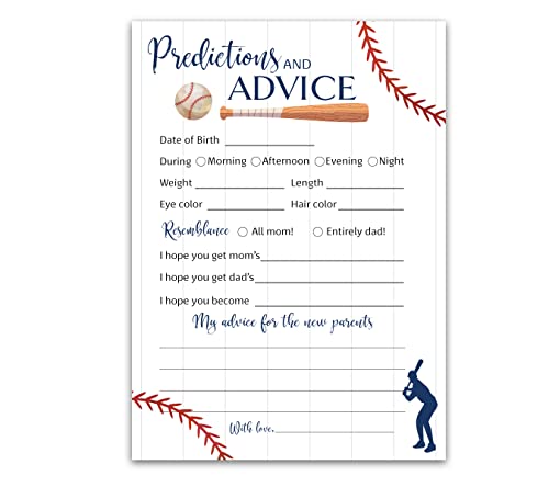 BASEBALL Prediction and Advice Cards - Pack of 25 - Sports