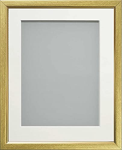 Frame Company Off-White Mount Drayton Gold With 14X11 For Image Size 13X9 Inch