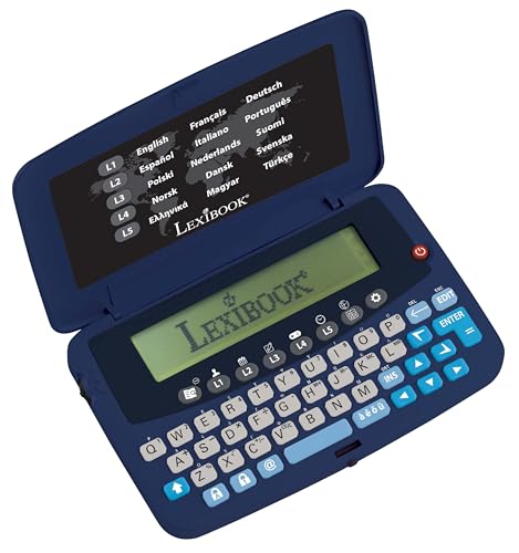 LEXIBOOK, 15-Language Translator, Integrated euro converter, Battery, Purple/Black, NTL1570LXB