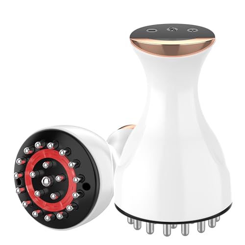 Lymphatic Drainage Massager, 35-Speed 4-in-1 Portable Lymphatic Drainage Tool Body Sculpting Machine Suitable for Abdomen, Arms, Back & Legs, Heat & Vibration Promotes Circulation sculptigue(white)