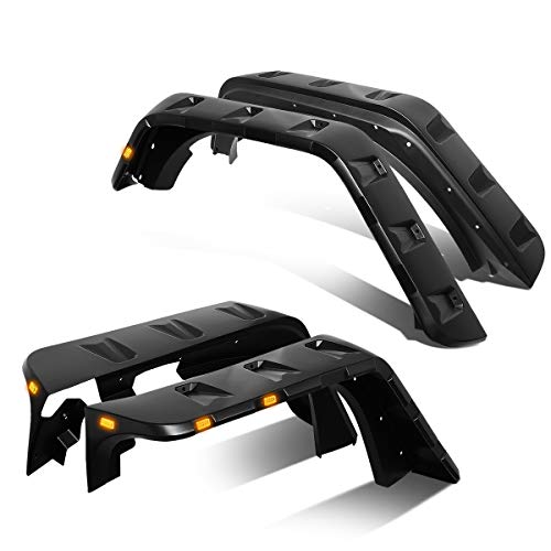 DNA Motoring WF-81011-MBK 4Pcs Pocket-Riveted...
