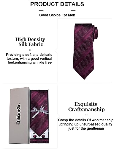 Burgundy Tie Set