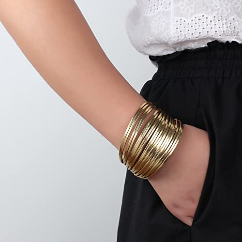 Hotoo Leather Wrap Bracelet For Women Gold Bohemian Friendship Stackable Layered Bracelets Boho Multi Strand Bracelets Jewelry With Clasp For Teen Girls Sister And Mother #TOP3
