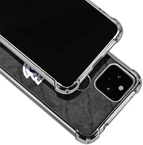 Skinit Clear Phone Case Compatible with Google Pixel 5 - Officially Licensed NBA Los Angeles Lakers Dark Rust Design