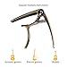 Donner DC-2 Guitar Capo for Electric and Acoustic Guitars Ukulele Capo, One Handed Trigger Capo Cinnamon