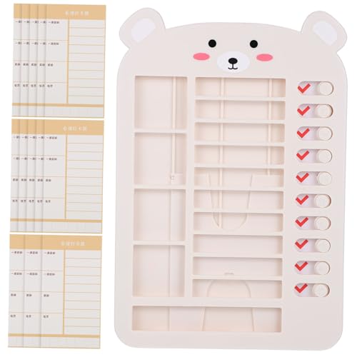 DOITOOL Weekly Goal Planner Notepad for Check System for Office Tasks Grocery Lists and Boys and Girls Chores Page Design Bear Style