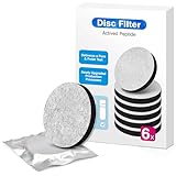 6 Stück Wasserfilters Micro-Disc, Flasche Wasserfilterscheiben für Brita Fill & Go Wasserfilterflaschen Karaffen, Reduziert PFAS, Chlor, Mikropartikel, Andere Geschmacksstörende Stoffe im Trinkwasser