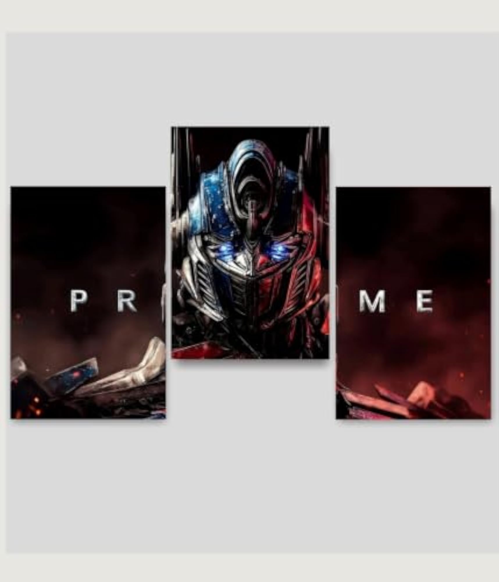 Optimus Prime Wall Poster, A4 Size Split Panel Design