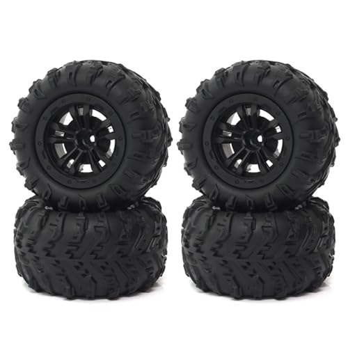 Pneus roues hexagonaux en caoutchouc 85mm pour MJX 16208 et SCY 16102
