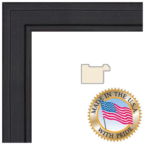 ArtToFrames 19x20 inch Black Stain on Maple Wood Picture Frame, FBPL0066-80209-YBLK-19x20
