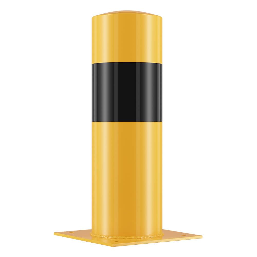 ROBUSTO Rammschutzpfosten XXL, g/s, aufdübeln, Stahl, Ø 15,9 cm, 50 cm, Art.-Nr. 611339 | Poller | Anfahrschutzpfosten | Rammschutzpoller