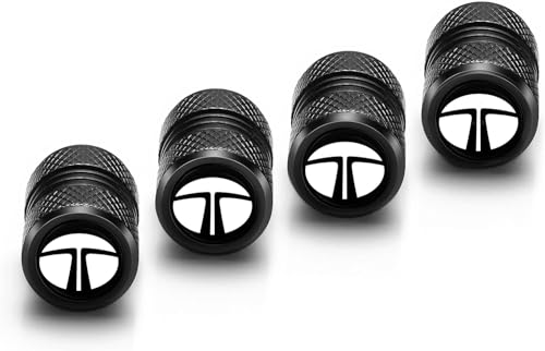 Image of NIVIZEN 4 pcs Aluminium Car Tyre Valve Cap with Logo Suitable for Tata Cars Altroz, Tiago, Tigor, Nexon, Harrier, Safari etc Tire Wheel Rims Stem Air Valve Caps Tyre Cover Car (Taa-ta)