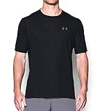 Under Armour Men's Threadborne Siro Embossed T-Shirt,Black/Graphite, Small
