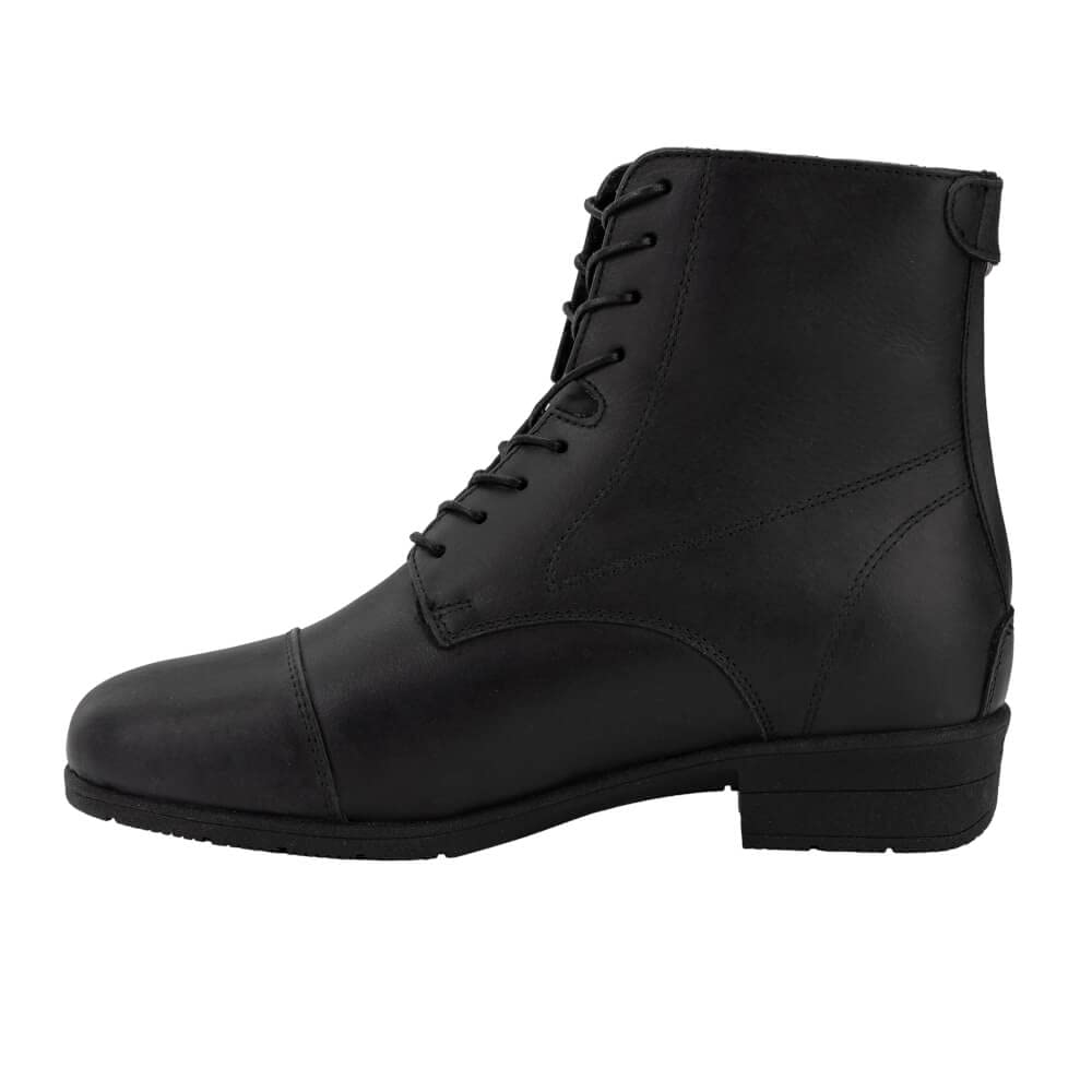 SUEDWIND© Reitstiefelette »ICELOCK BZ LACE ECO« Schnürschuh mit Reißverschluss | Robustes Leder | Tolle Passform | IceLock© Sohle für maximalen Grip | Gefüttert mit Teddyfell | Gr. 37-43 | Schwarz