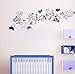 Produktbild Mddjj Blume Rebe Schmetterlinge Wandaufkleber Wohnzimmer Dekor X016.Diy Home Decals Tiere Mural Kunst Pvc Druck Poster 4.0