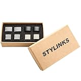Stylinks Unqiue Stylish Modern Cufflinks Mix Design Set for Shirt Wedding Business (4 Pairs)