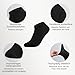 Lakpoau 12 Paar Sneaker Socken Herren Quarter Socken Sportsocken Schwarz Atmungsaktive Baumwollsocken 43-46 Füsslinge