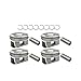 4Pcs Engine Piston & Ring Set Compatible with Mini Cooper Countryman Paceman R55 R56 R57 N14B16 N14B16A N14B16C 1.6L Turbo 2006-2016, Replace 11257576973 11257566019