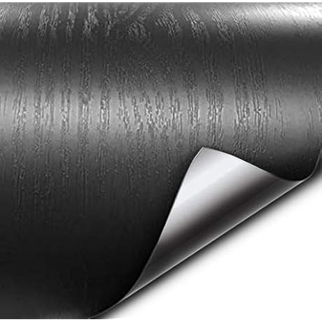 VViViD Black Ash Wood Grain Textured Vinyl Wrap [High-Quality German Vinyl] Roll...