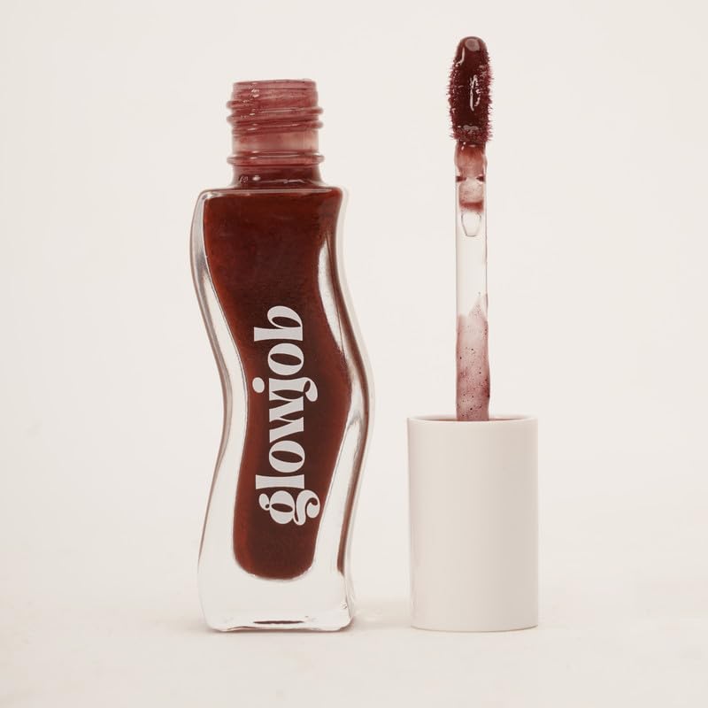 Image of Glowjob After Dark Brown Lip Oil - Hydrating Glossy Lip Oil with Sheer Brown Tint, Lightweight Non-Sticky Shine, Nourishing Soft Stain Finish