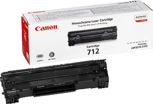 Canon 712 Noir Toner laser 1870B002 pour imprimer sans bavure ni traces sur vos dossiers