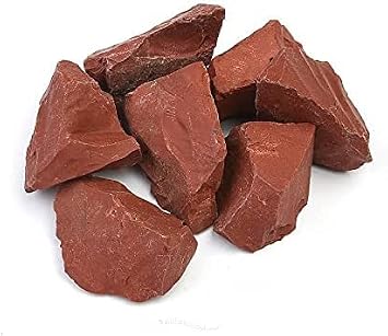 1 Lb Red jasper Bulk Rough Raw Natural Crystal Stone Rock for Cabbing Tumbling Lapidary Polishing Wire Wrapping Wicca Reiki Healing Mediation Chakra Balancing Fountain Decoration