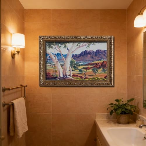 Impression sur toile haut de gamme Looking West Spring Gap Namatjira - 6