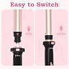 Ufree 5 in 1 Curling Iron with Interchangeable Ceramic Barrels (0.35-1.25), Curling Wand Set with Flat Iron Hair Straightener, Instant Heat Up, Dual Voltage Hair Curler, Gifts for Women
