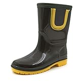 Amoji Kid Rain Chelsea Boots Rubber Wellies Kids Children Waterproof Boots Children Baby Child...