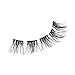 KISS imPRESS Falsies Press On Self Adhesive Eyelashes, 12mm-14mm Glam Volume Press On Lashes, Black, No Glue Needed, Invisible Band, 20 Lash Clusters & Non-Stick Applicator - Spiky