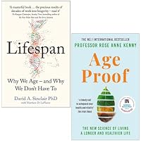 Lifespan By Dr David A. Sinclair & Age Proof By Kenny Professor 2 Books Collection Set