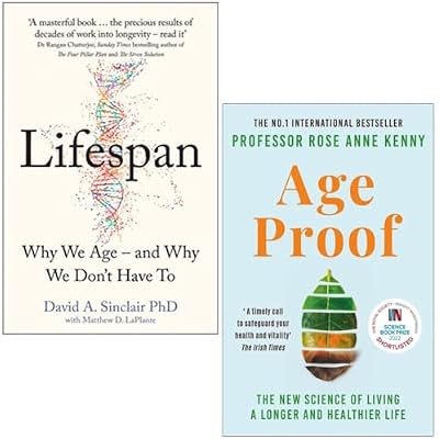 Lifespan By Dr David A. Sinclair & Age Proof By Kenny Professor 2 Books Collection Set