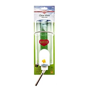Kaytee Clear View Water Bottle for Pet Rabbits, Ferrets, and Guinea Pigs, 32 oz