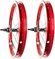 Par de Rodas bicicleta aro 16 infantil Vermelho S/Catraca (Montada).