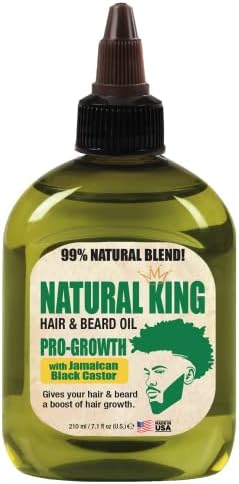 SFC Natural King Pro-Growth Hair & Beard Oil with Jamaican Black Castor Oil 7.1 oz.