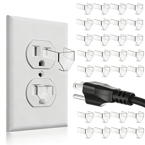 30Pcs Loose Outlet Fix Plug for 3 Prong,Socket Outlet Tightener Insert Tiny Plastic Snug Plugs for Most Loose Outlets