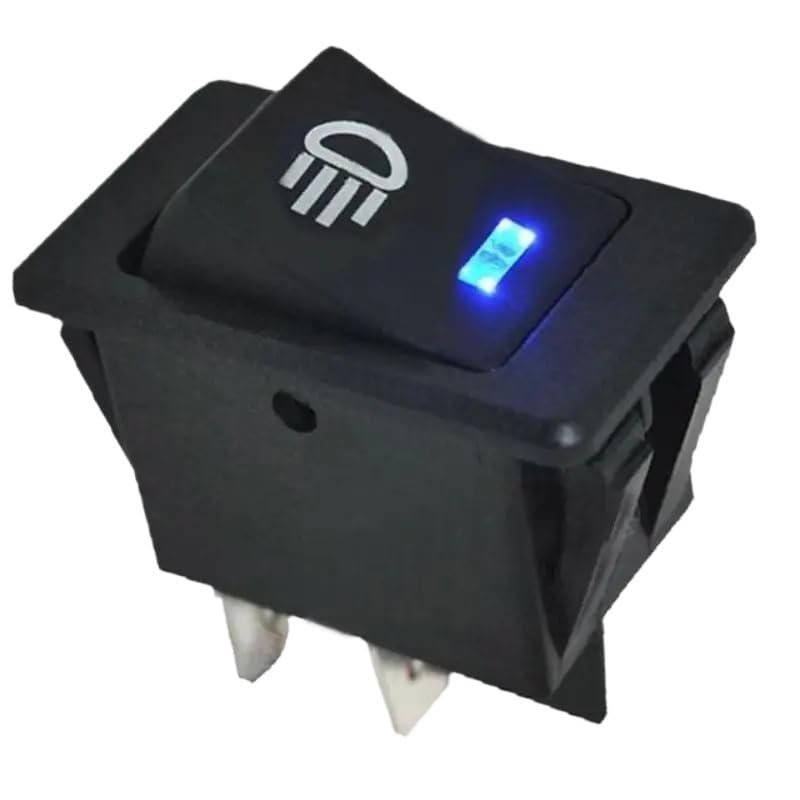 652F 12V Car Boat Toggle LED Fog Light On/Off Button 4Pin for Car Boat Fog Lamp