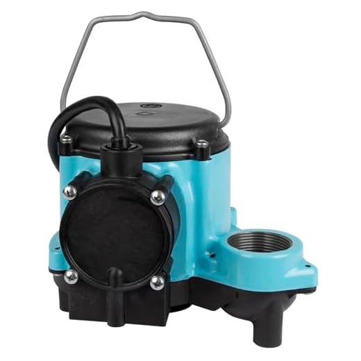 Little Giant 506160 6-CIA-ML 1/3 HP 2760 GPH 115-Volt Low Level Sump Pump, Blue