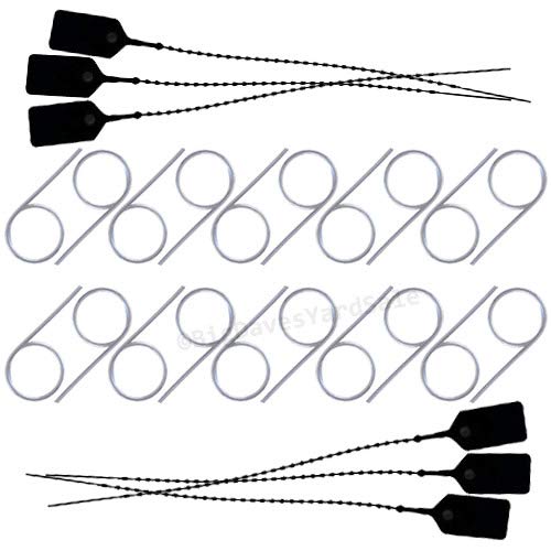 (20) - Fire Extinguisher Pull Pins and (22) - Tamper Seals (Black)