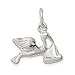Broche de plata de ley para pulsera cigüeña de peluche con sonido BABY - JewelryWeb