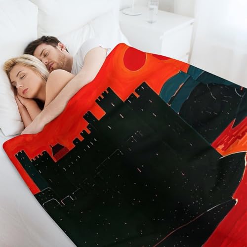 Couverture flanelle douce haute qualité jeté de lit gothique élégant - 7