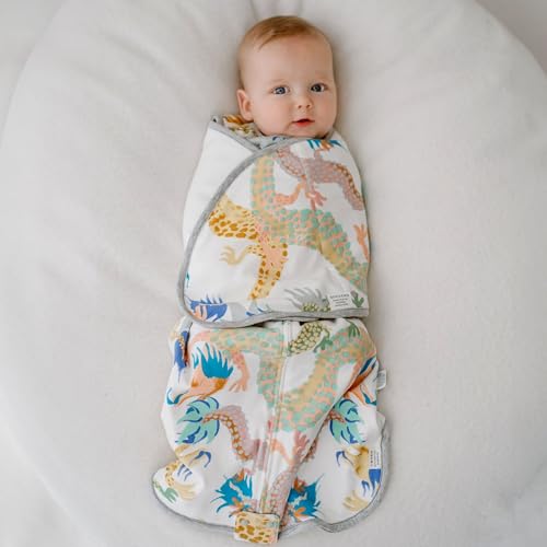 Image of Nest Designs Organic Cotton Swaddle Sleep Bag | 0.25-1.0 TOG | GOTS Certified & OEKO-TEX Certified Fabric
