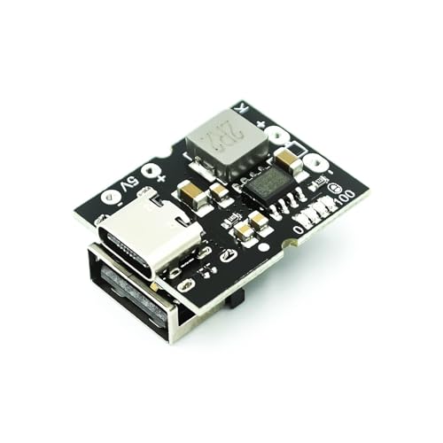 Type-C USB 5V 2A ブーストコンバーター ステップアップパワーモジュール リチウムバッテリー充電保護ボード LEDディスプレイ USB DIY充電器用