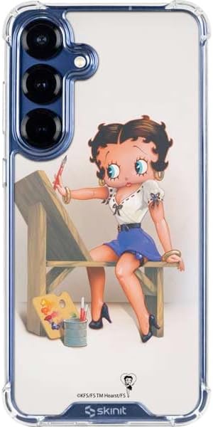Skinit Clear Phone Case Compatible with Galaxy S25 - Officially Licensed Betty Boop Stockings Design